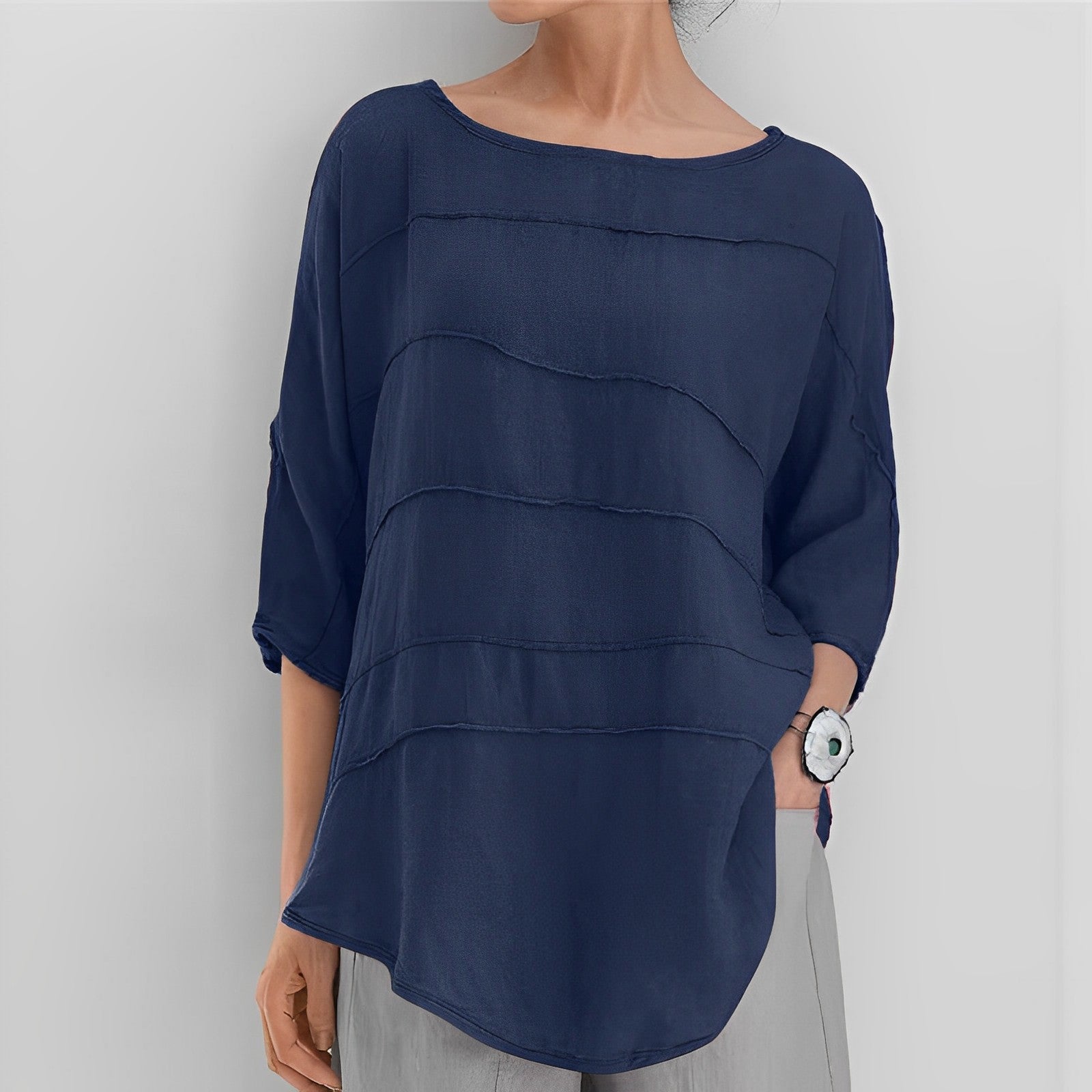 Amelina - Elegante Vielseitigkeit Bequeme Bluse