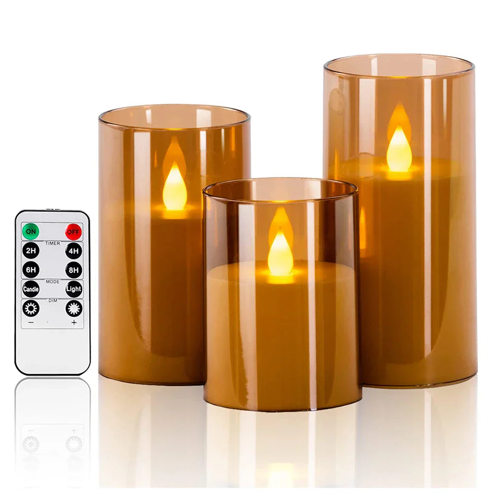 Kerzenset Lux - Set mit flackernden LED-Kerzen für die Dekoration
