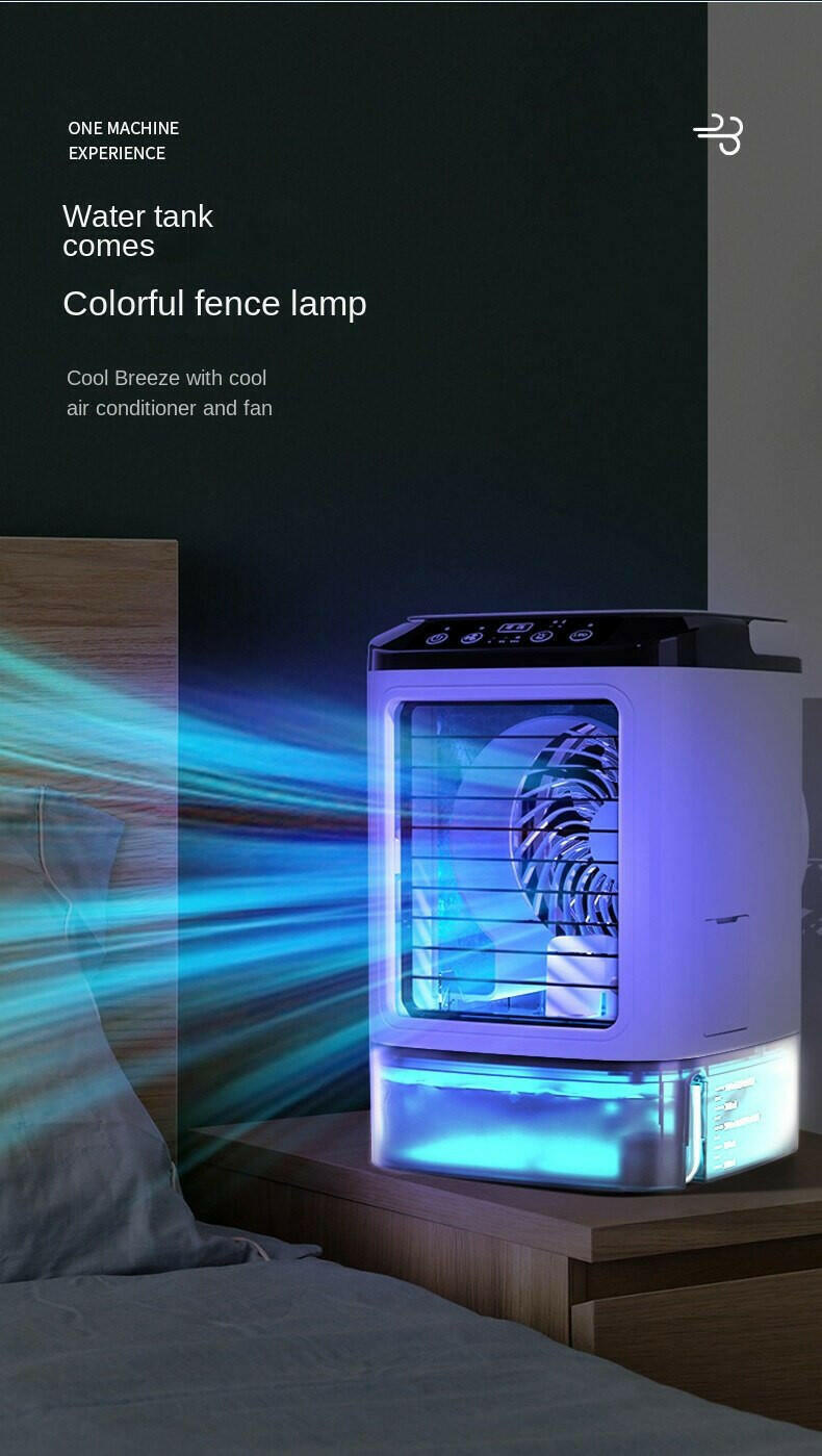 Devako Desktop-Klimagerät tragbarer AC-Ventilator Doppelnebel