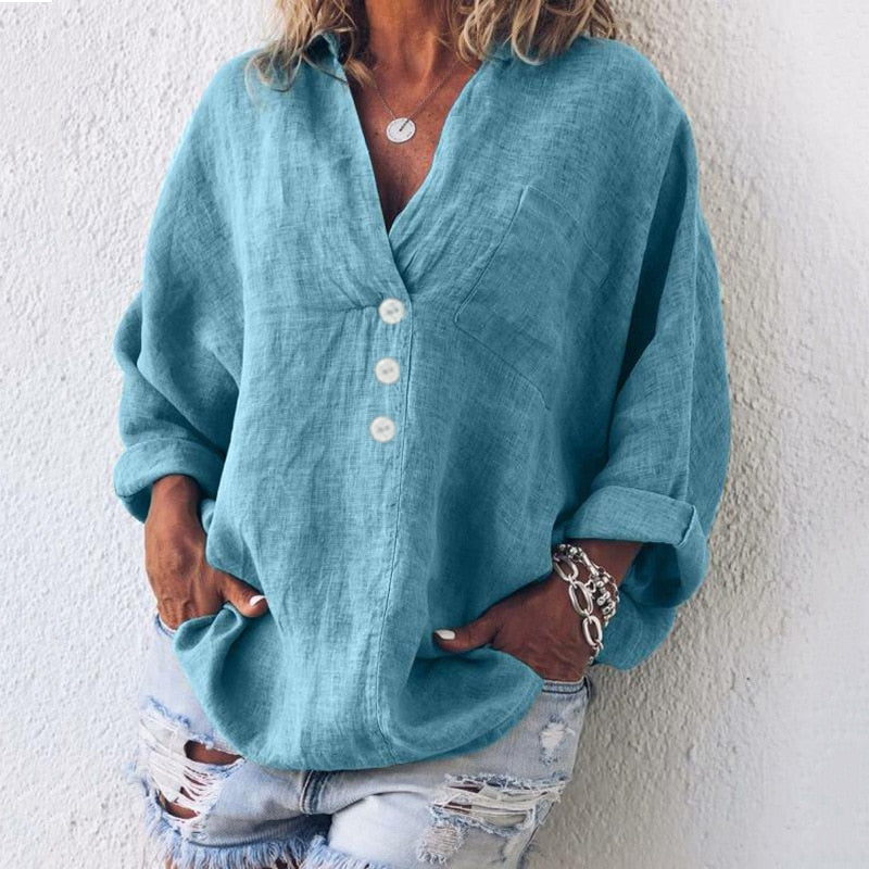 Elegante und stilvolle Leinenbluse - Nerissa