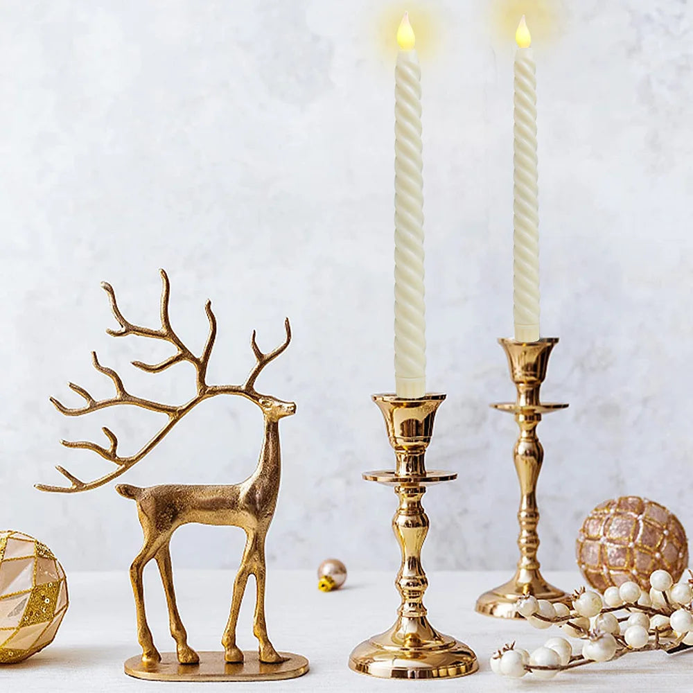 Candlestick 3D - Lange LED-Kerzen mit 3D-Docht für Weihnachten