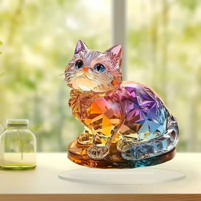 Farverig killinge-dekoration – akryl miniature-ornament