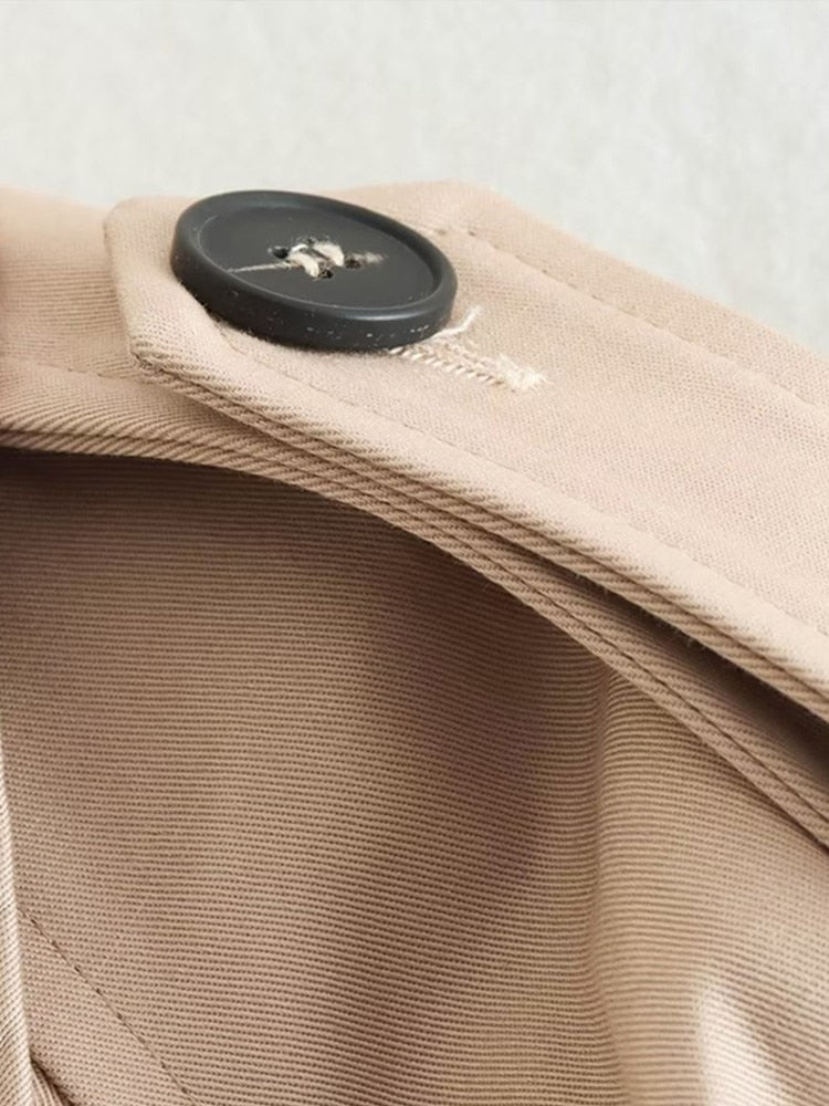 Nathalie | Trenchcoat beige geschnitten