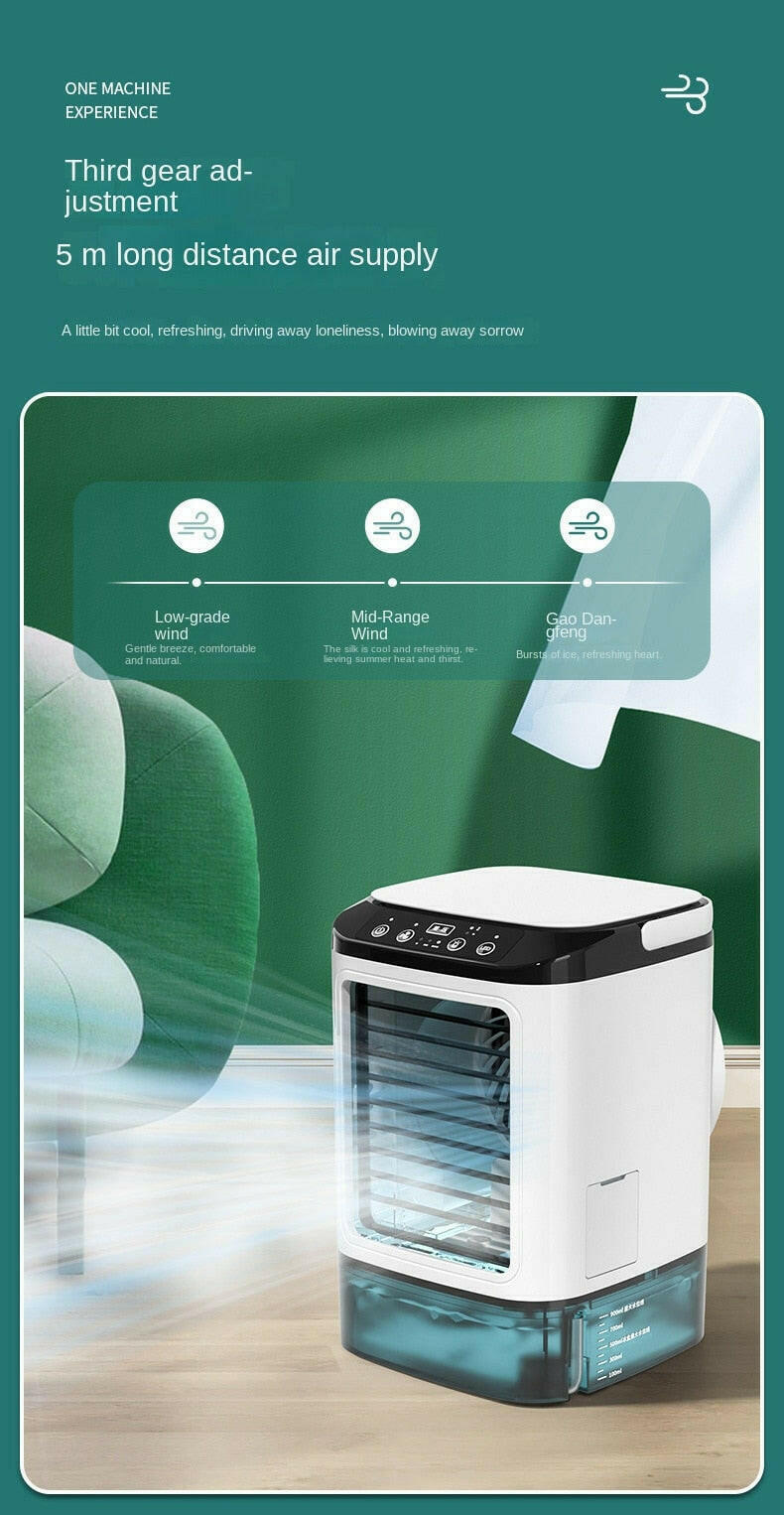 Devako Desktop-Klimagerät tragbarer AC-Ventilator Doppelnebel