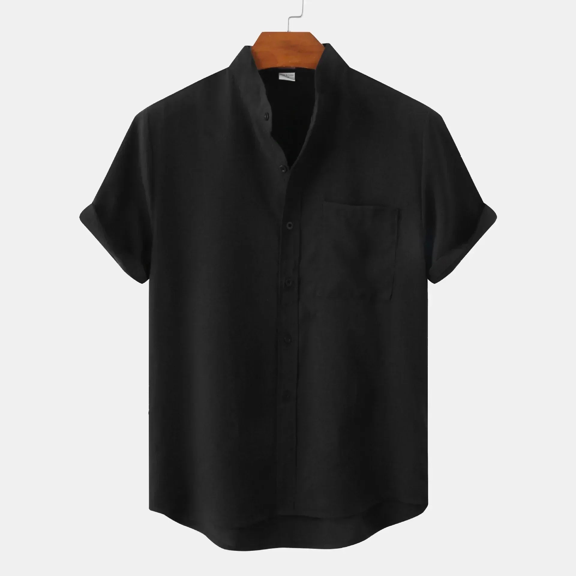 Devako Walter - Chemise en lin luxueuse à manches courtes