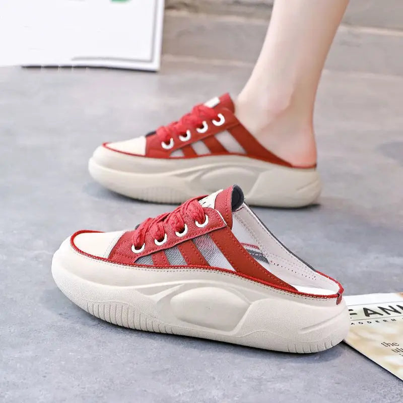 Mette - Halbe Pantoffel Weiß Schuhe