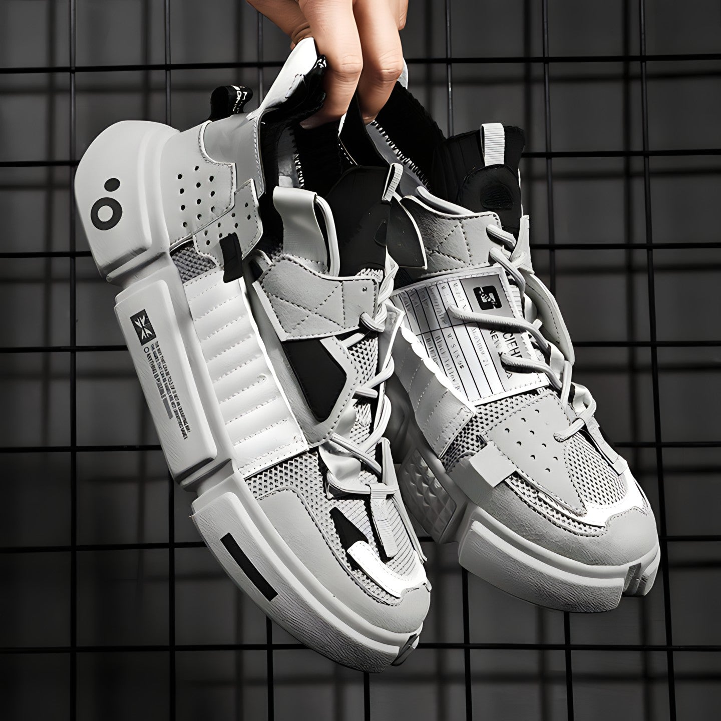 Streetwear-sneakers – lette træningssko i iøjnefaldende farvemix