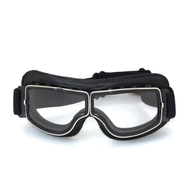 Vintage Leder Motorradbrille – RiderEdge