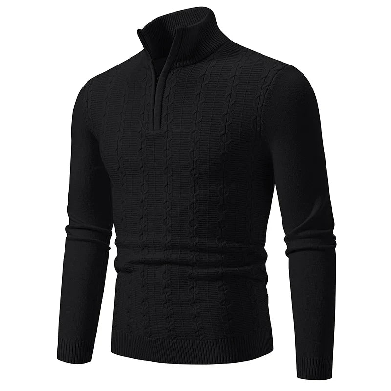 Halber Rollkragenpullover mit Reißverschluss für Männer - Jed