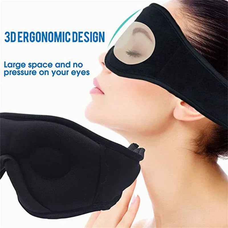Devako Schlafmaske 3D Augenmaske Kopfset Stirnband