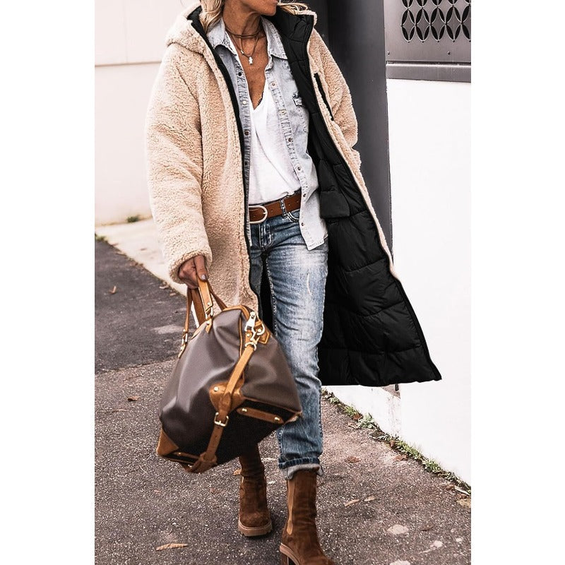 Devako Dorine | Lang dobbeltsidet hyggelig vinterfrakke