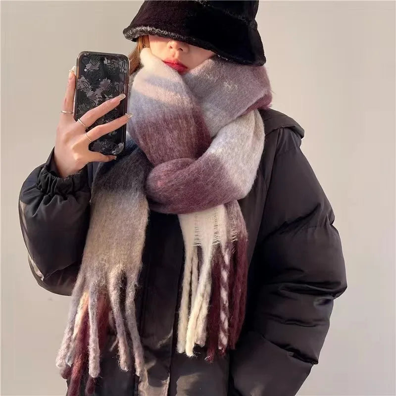 Scarvello – Kaschmirschal warm & bunt – für Damen im Winter-Alltag
