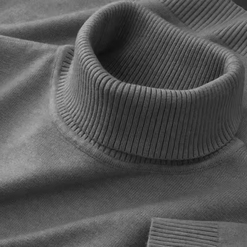 Pull-over à col roulé chaud pour hommes | Confort élégant pour les jours froids
