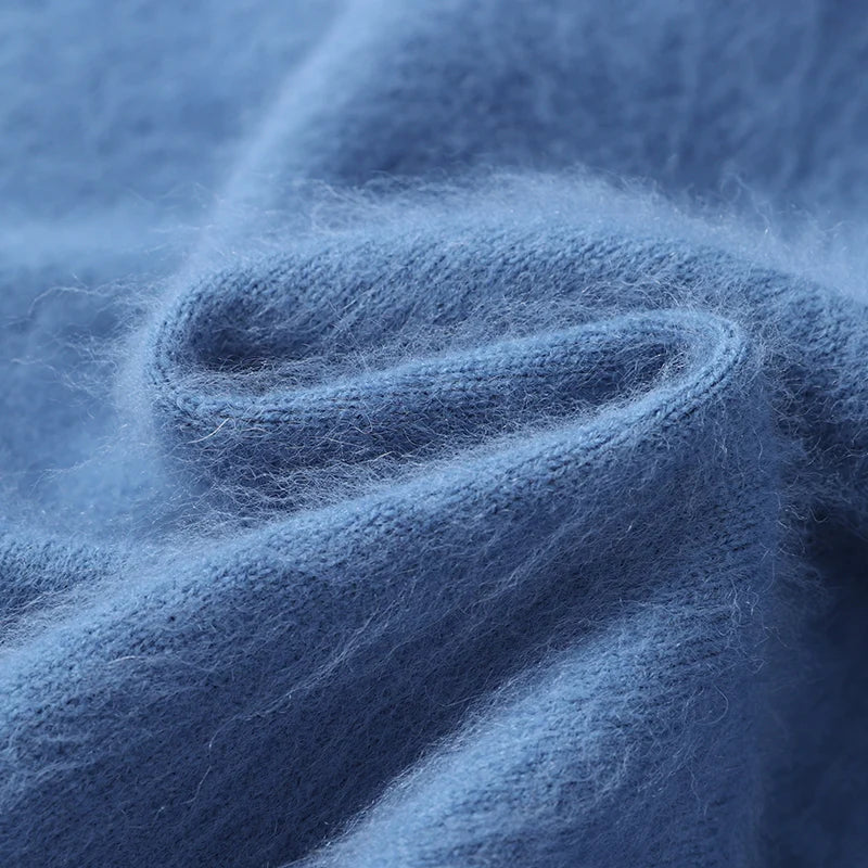 Maglione uomo in visone lavorato a maglia – Elegante durante la stagione fresca