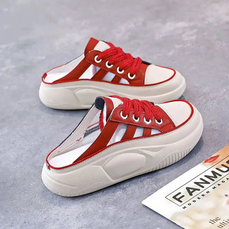 Mette - Halbe Pantoffel Weiß Schuhe
