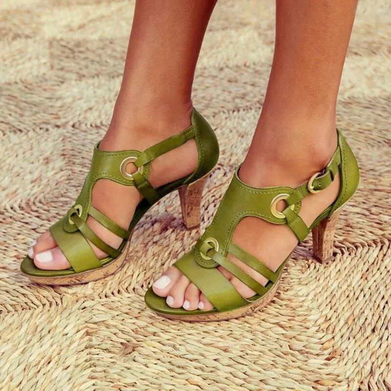 Sandalen mit Retro-Absatz - Brynlee