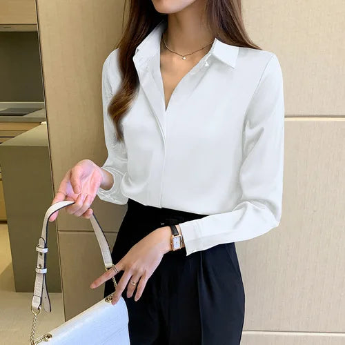 Devako Amanda Silent elegante blusa in satin