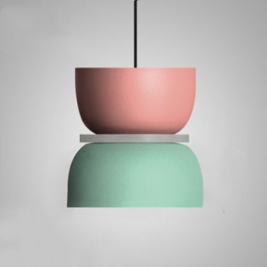 Lumora – Saturn Halo LED-pendellampe med akrylskive, farverig