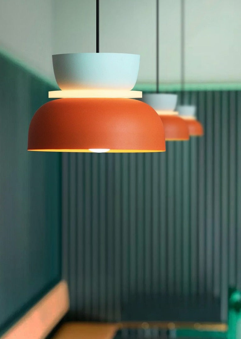 Lumora – Saturn Halo LED-pendellampe med akrylskive, farverig