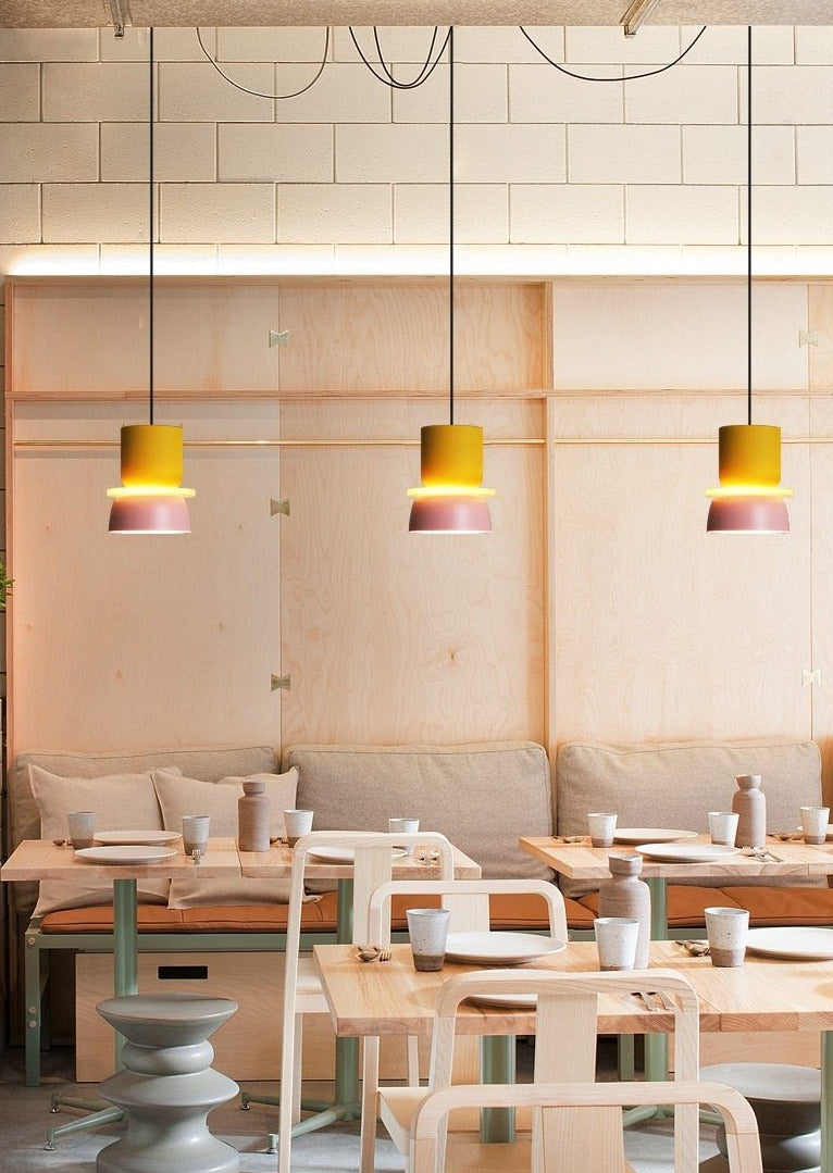 Lumora – Saturn Halo LED-pendellampe med akrylskive, farverig