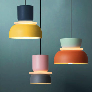 Lumora – Saturn Halo LED-pendellampe med akrylskive, farverig