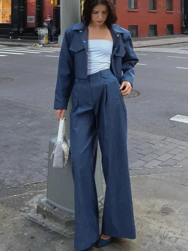 Kamilah - Elegantes Streetwear-Set [Jacke + Hose]