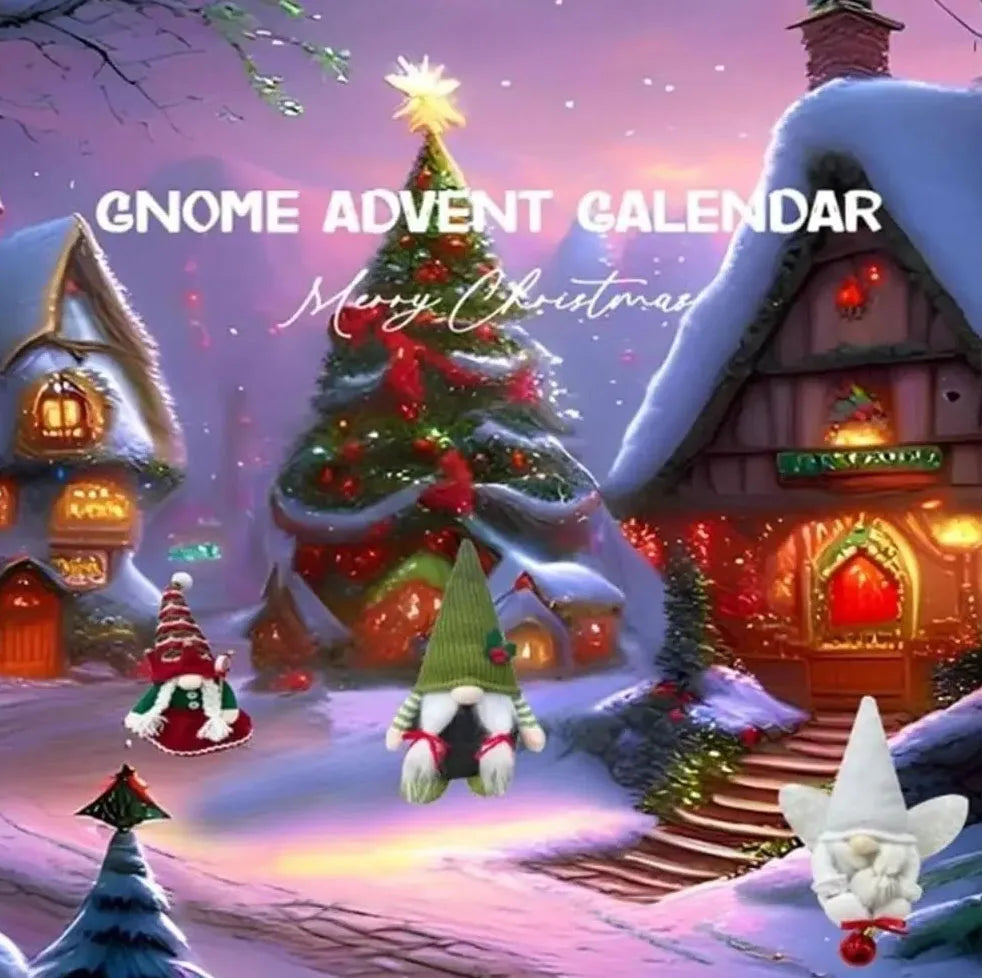 NordLoom – Weihnachtswichtel Adventskalender aus Stoff – Festliche Deko