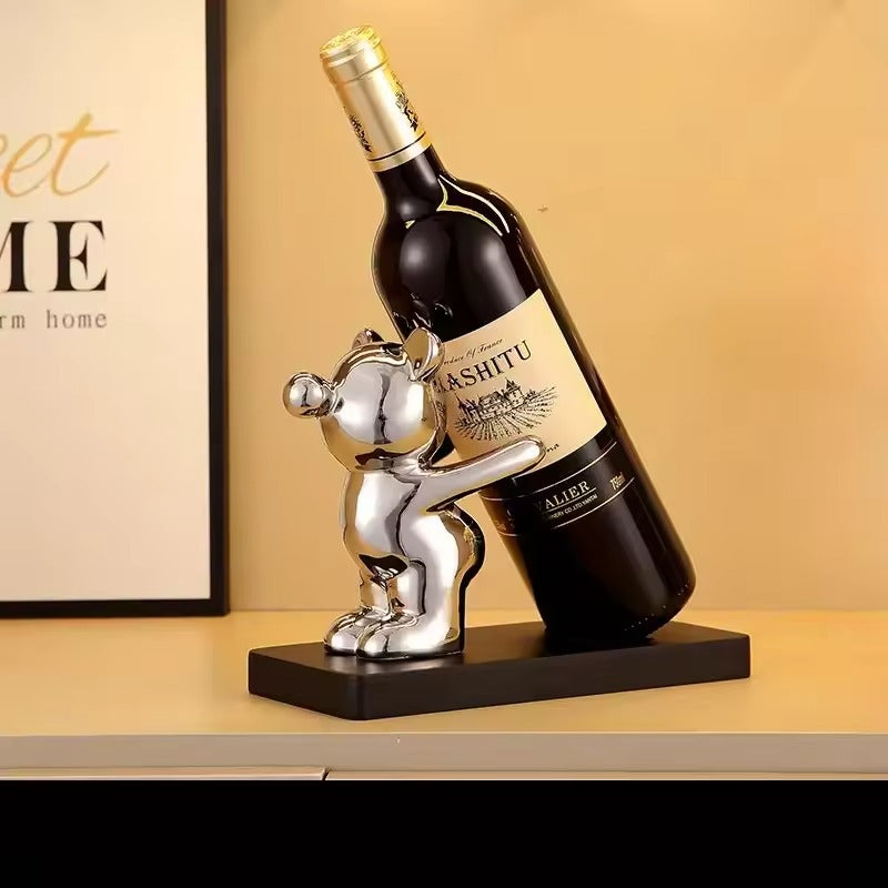 Luxus Teddy Bamse Vinreol – Stilfuldt højdepunkt til dit hjem