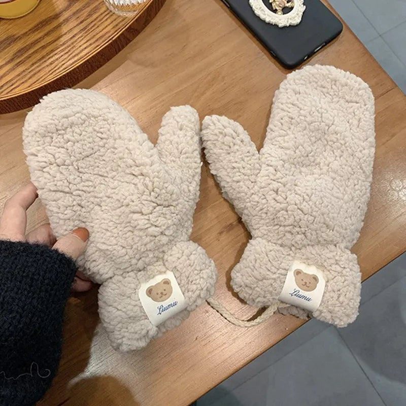 Weiche Damen-Teddyfäustlinge - Mila