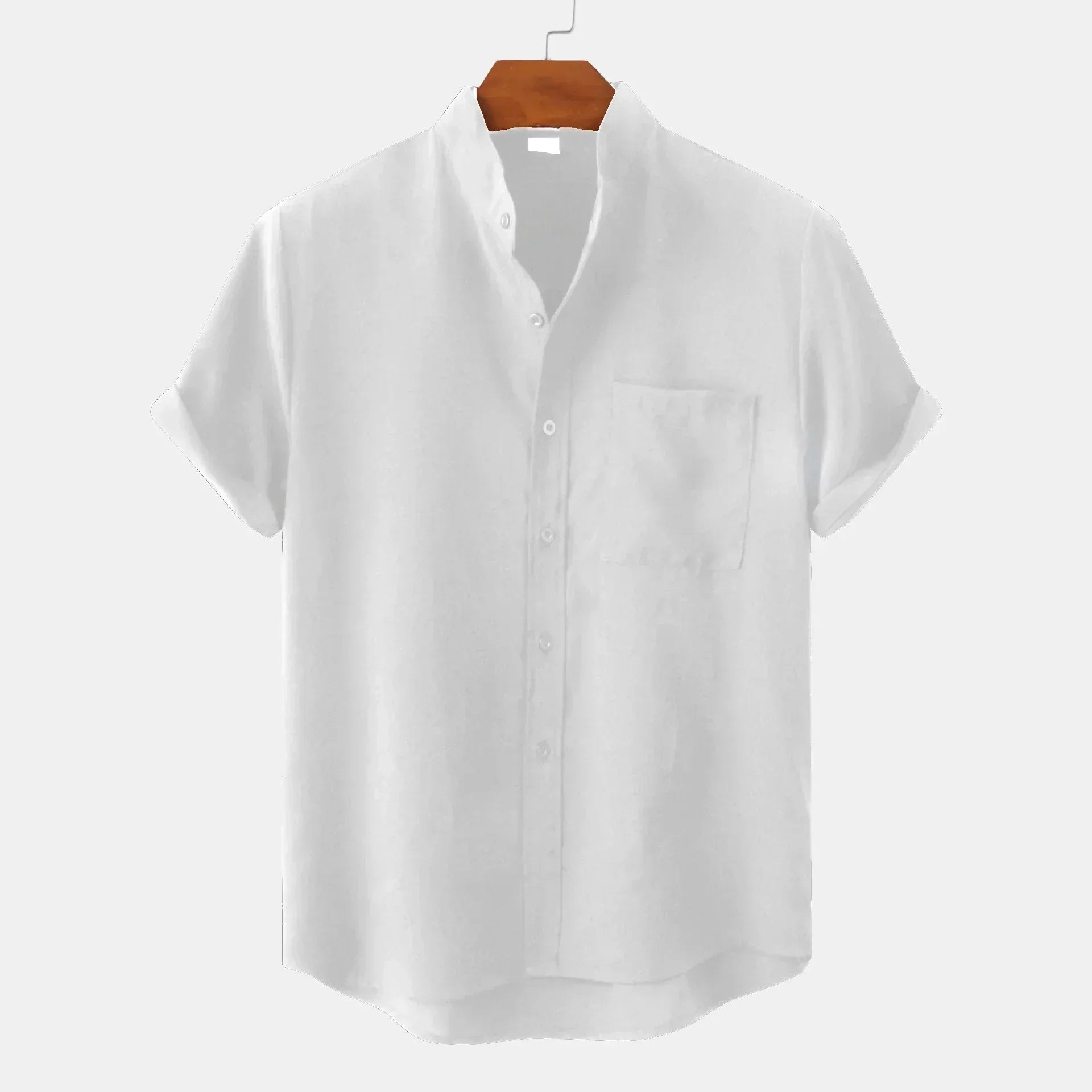 Devako Walter - Chemise en lin luxueuse à manches courtes