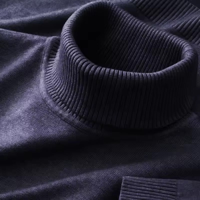Pull-over à col roulé chaud pour hommes | Confort élégant pour les jours froids