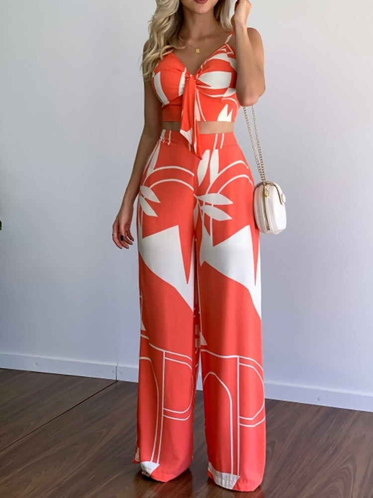 Johannah - Ärmelloses Oberteil und Hose mit weitem Bein