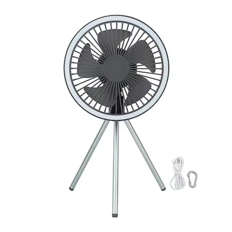Praktischer Camping-Ventilator – Kühlung & Power für unterwegs