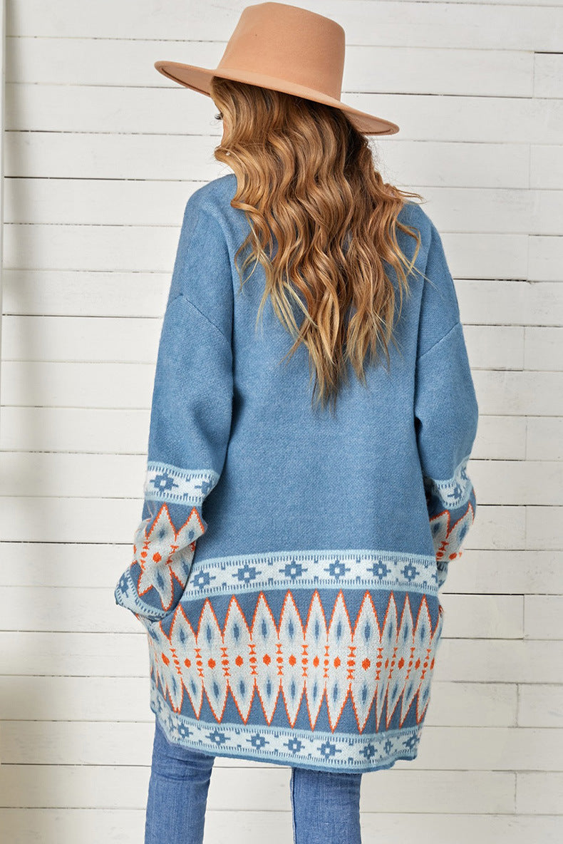 Dominique | Mittellange Strickjacke