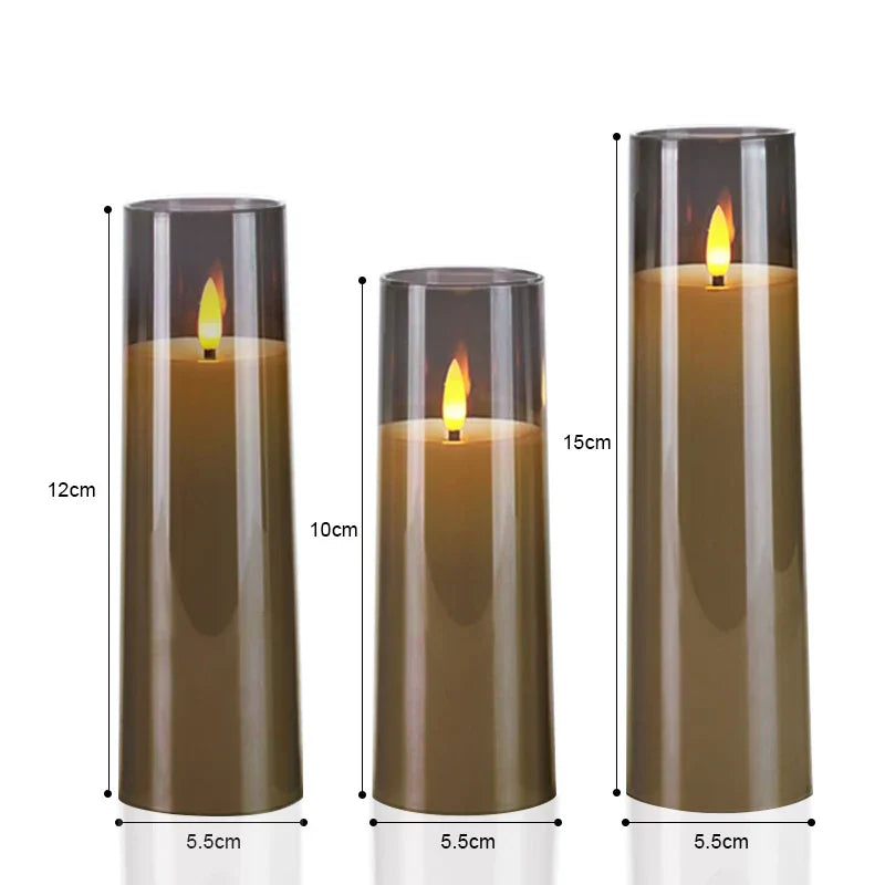 Kerzenset Lux - Set mit flackernden LED-Kerzen für die Dekoration
