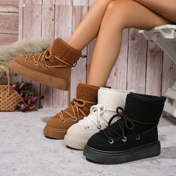 CozyStride - Warmer und bequemer Winterstiefel aus Wolle
