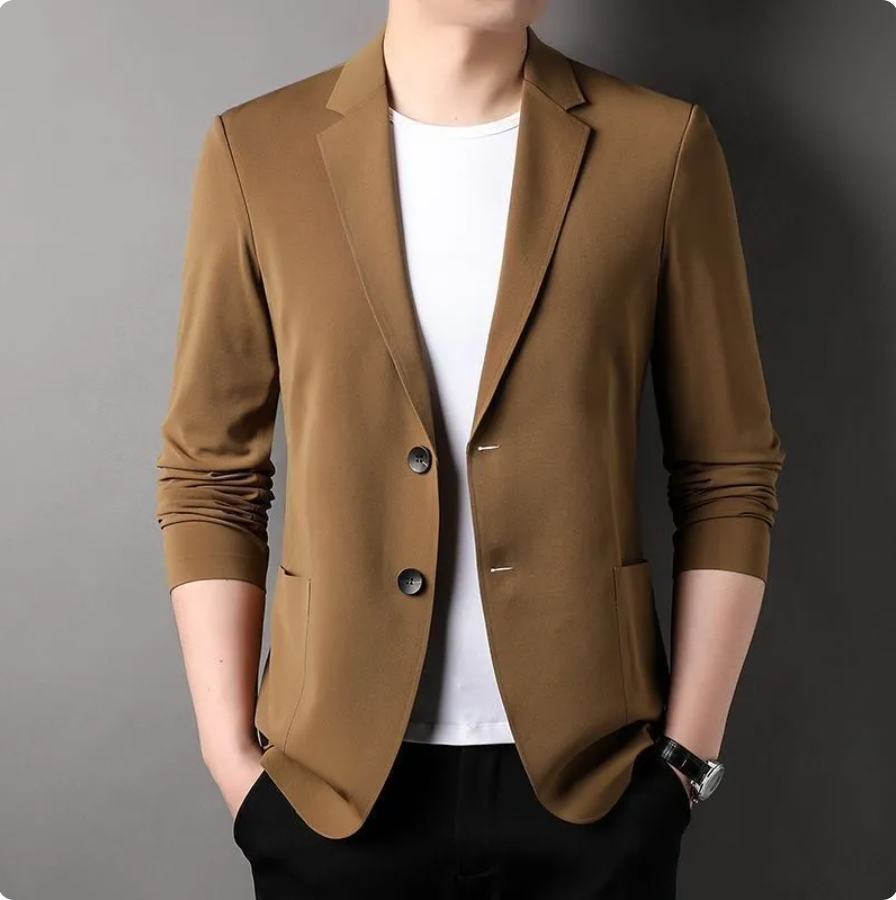 Devako HENRIK - Knitterfreie Slim Fit Jacke für Herren