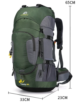 OutdoorHaven - 60L Rucksack - Wasserdicht, robust und geräumig