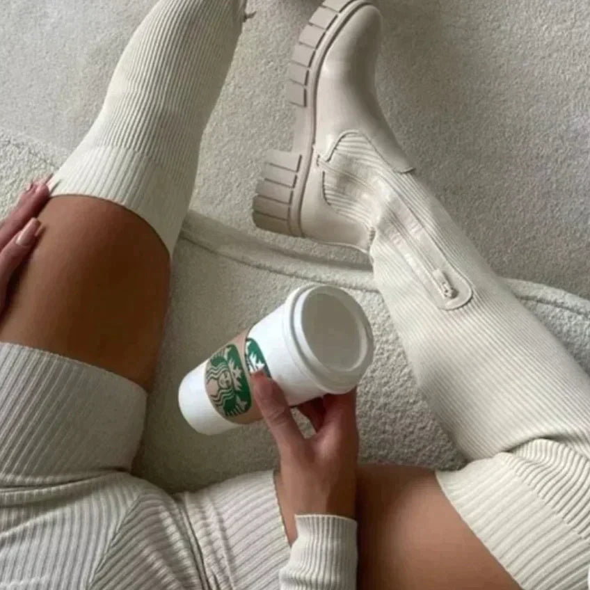 Stiefel über dem Knie