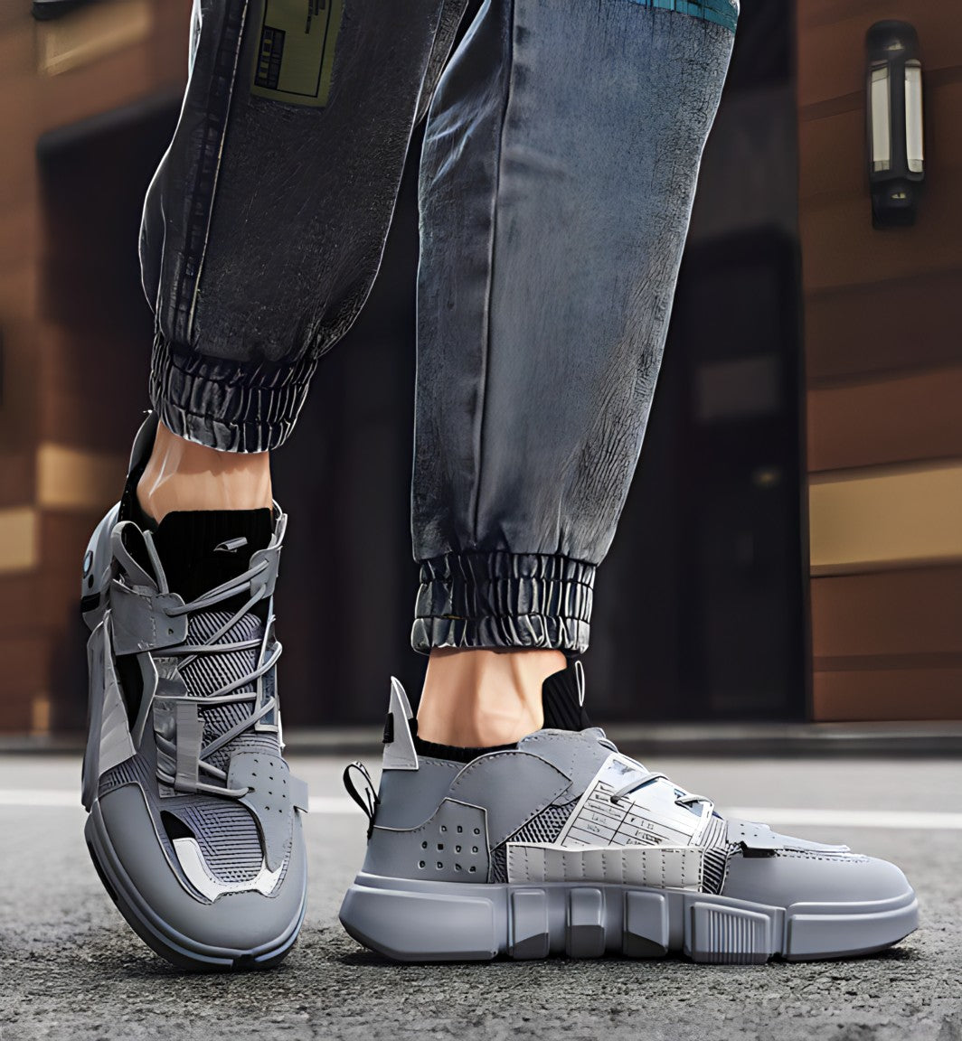 Streetwear-sneakers – lette træningssko i iøjnefaldende farvemix