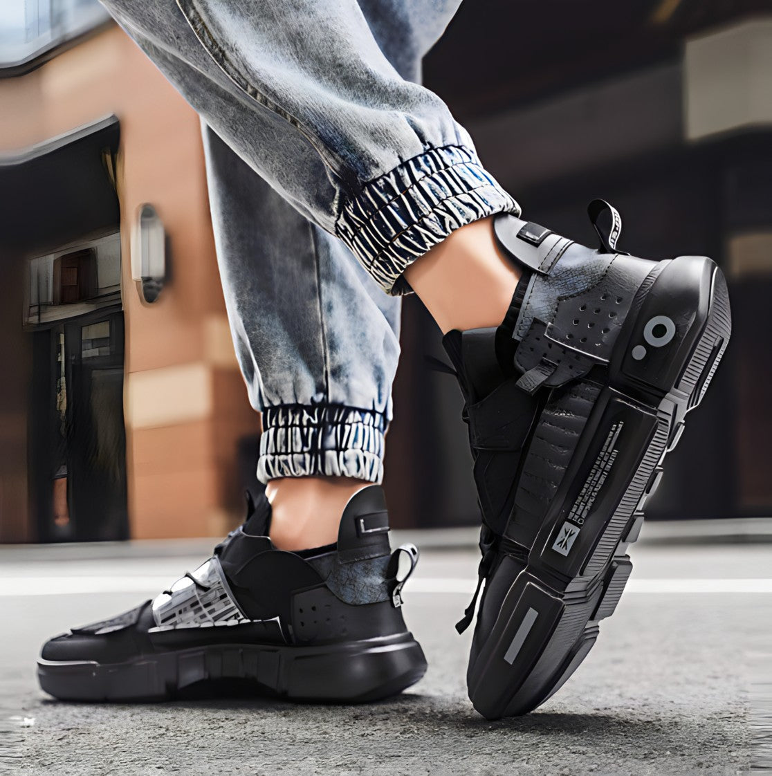 Streetwear-sneakers – lette træningssko i iøjnefaldende farvemix