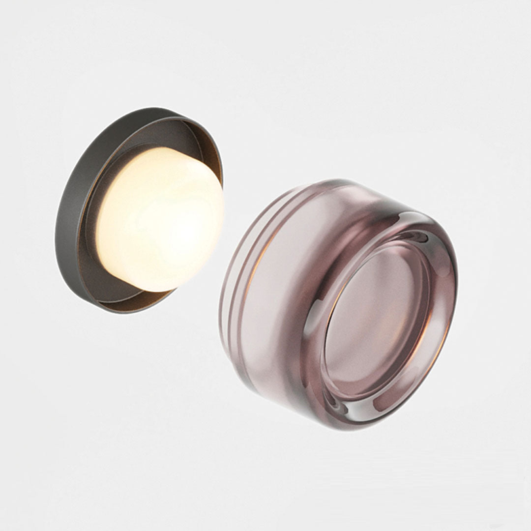 DimpleGlow – Kompakte LED-Wandleuchte – Modernes Acryl & Aluminium Design