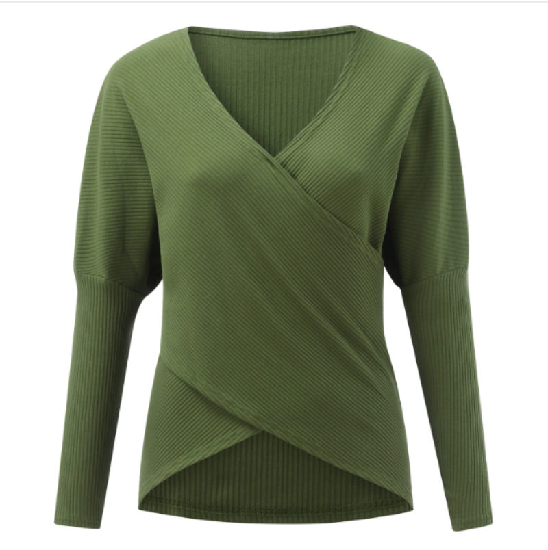 Valmere – Pull en cachemire pour femmes avec détail croisé pour automne/hiver