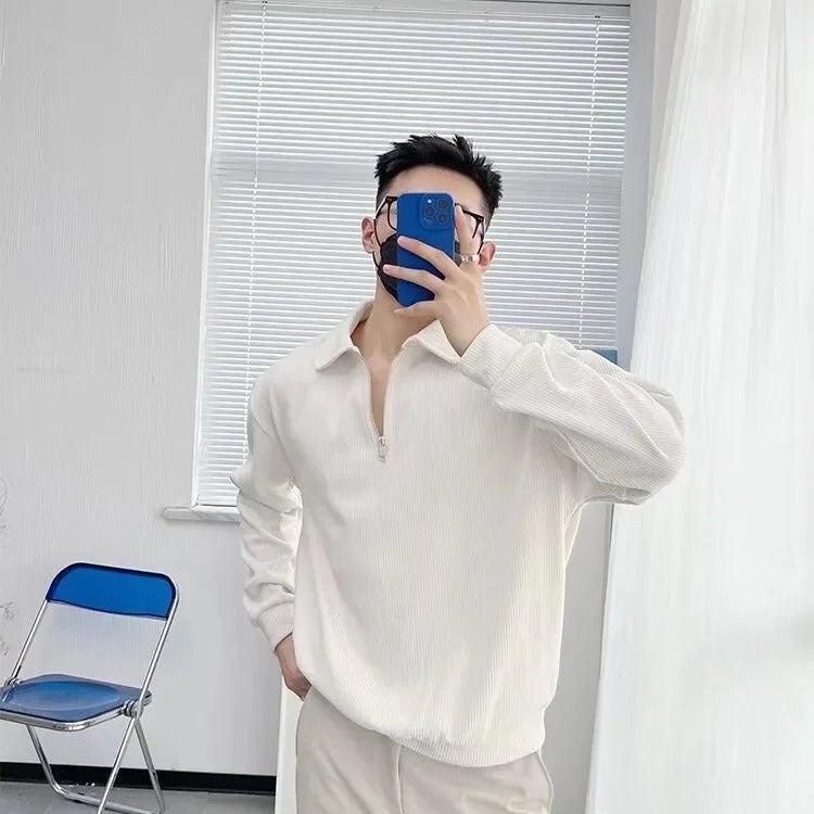 Sweatshirt mit halbem Reißverschluss für Männer - Jacques