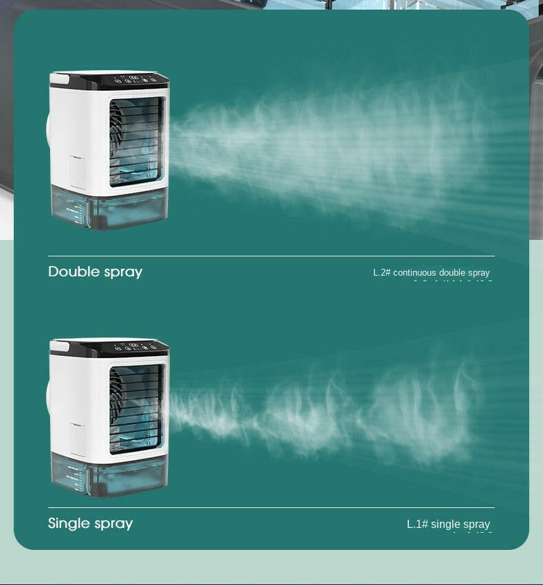 Devako Desktop-Klimagerät tragbarer AC-Ventilator Doppelnebel