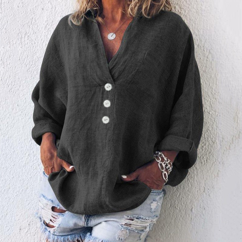 Baldwin - Stilvolle Leinenbluse
