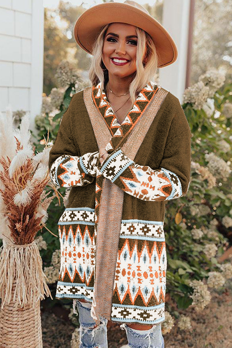 Dominique | Mittellange Strickjacke