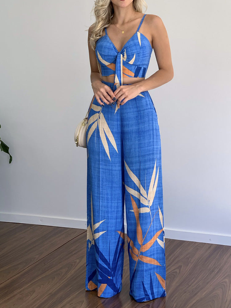 Johannah - Ärmelloses Oberteil und Hose mit weitem Bein