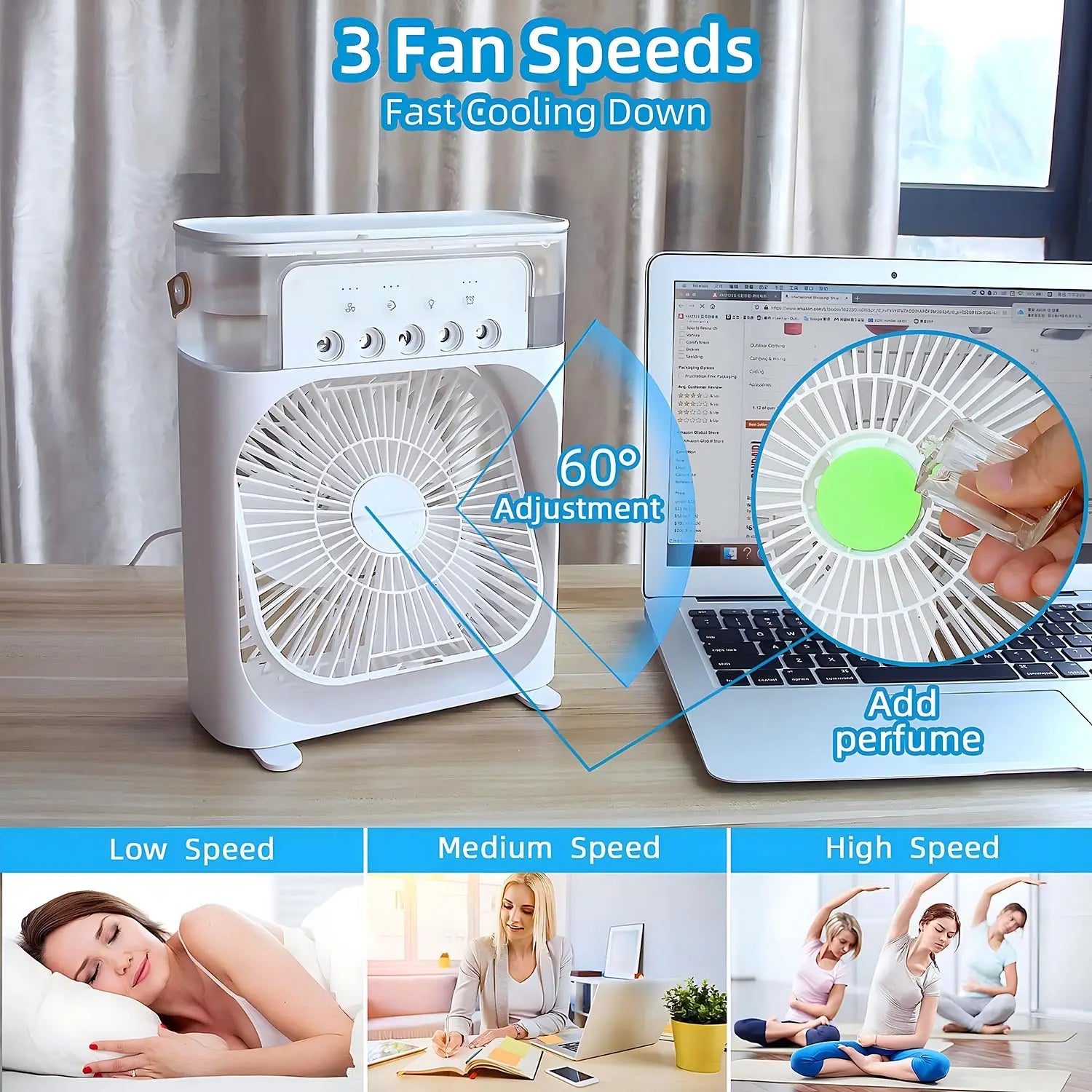 Devako AirCooler Pro 3-in-1-Ventilator, Klimagerät und Luftbefeuchter