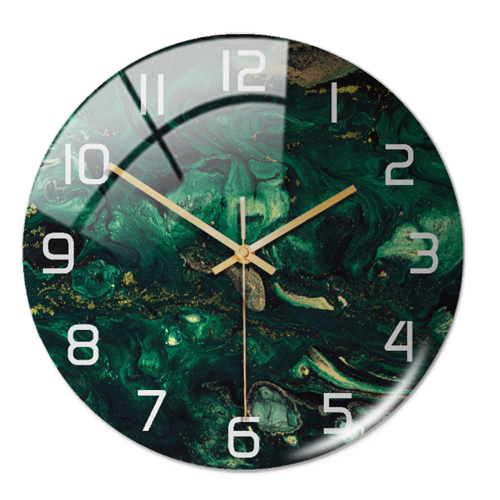 MarbleTime – Wanduhr Marmordesign – Leise Moderne Wohndekoration